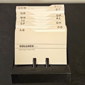 Authentic ROLODEX Brand Business Card File - Calling All Analog Lovers! EUC!